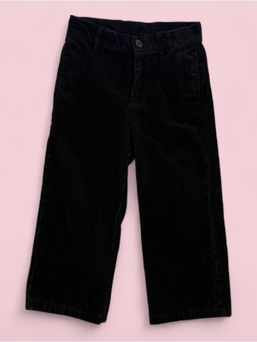 Janie and Jack Boys Black Corduroy Dress Pants Size 3